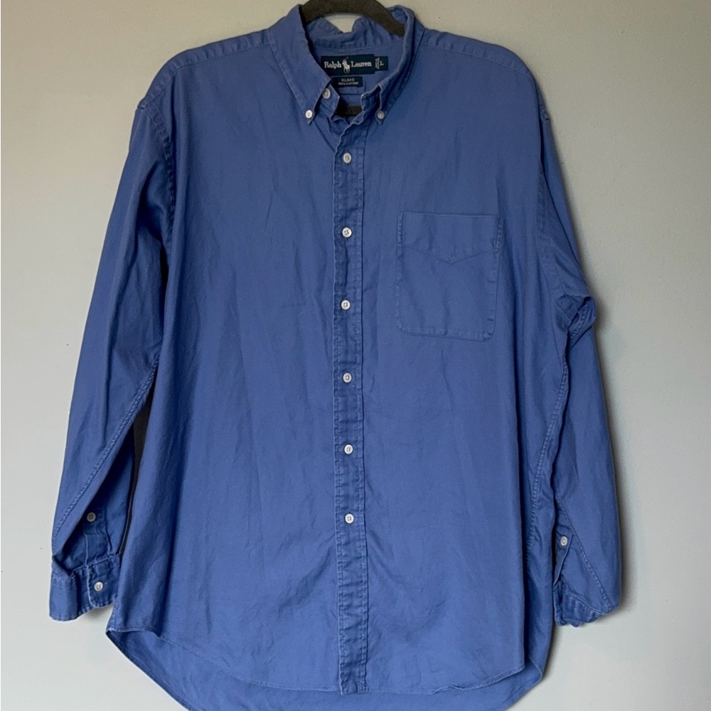 Ralph Lauren Blue Casual Button Down Shirt
